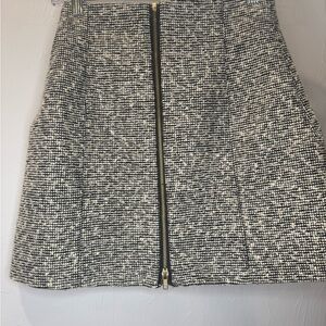 Esley Monochrome Tweed Mini Skirt